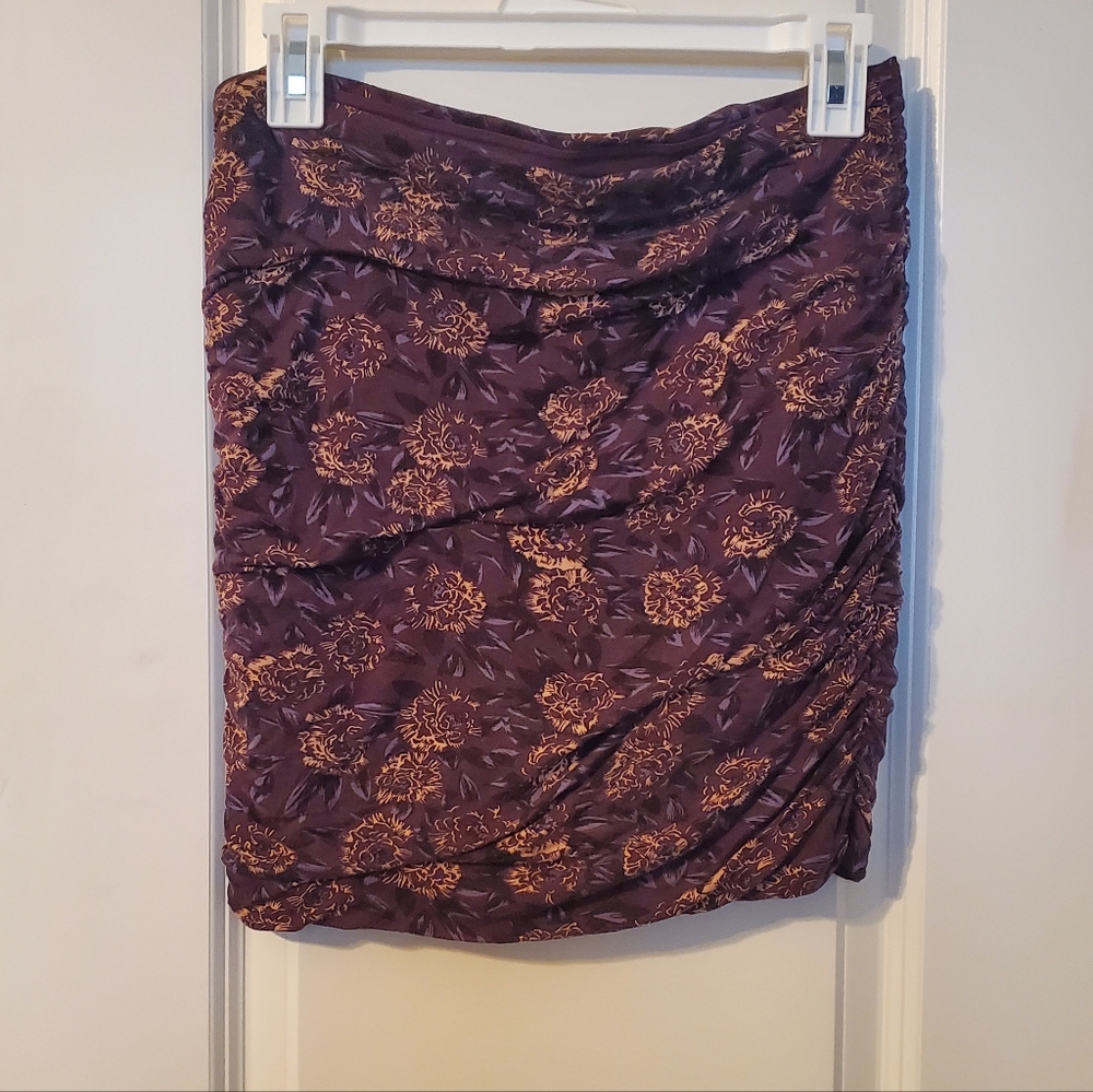 Free People Floral Ruched Strapless Top - Picture 2 of 4